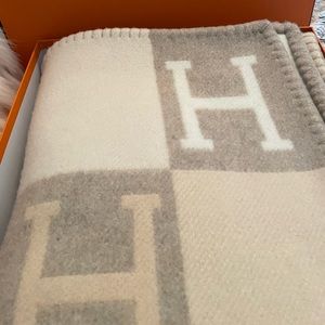 Hermes throw blanket